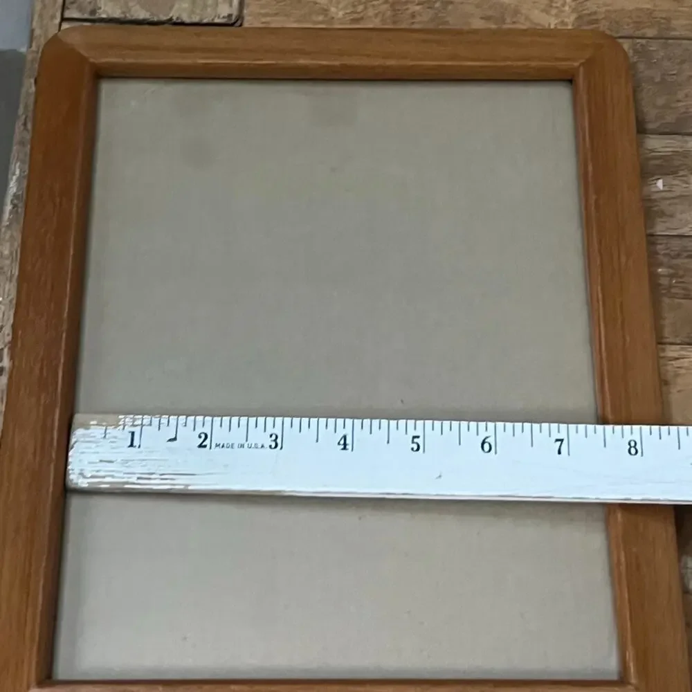 Contemporary Quality Wood Frame For 7.5x10 Pecan Color Made in Thailand